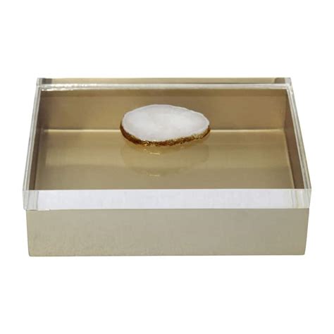 7x5 stainless steel box|Sagebrook Home 7x5 Metal Multi Storage Decor Box  .